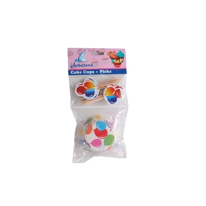 Moldes cup cakes magdalenas globos mas pinchos