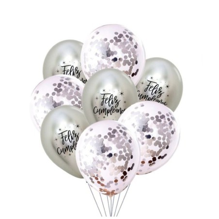 Globos-latex-feliz-cumpleanos-plata-y-confeti-8-uds-30-cm-8433584918089-91808