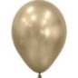 Globo Latex R12 Sempertex Silk Dorado 30cm En Bolsa 50 uds