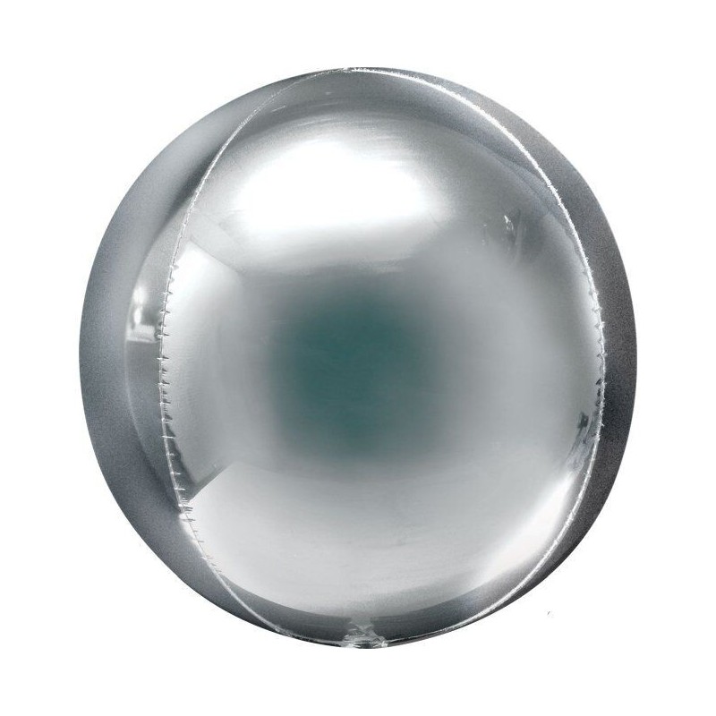 Globo Orbz plata espejo redondo 53x53 cm