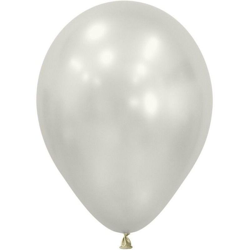 Globo silk blanco nacar Sempertex R5 50 uds 13 cm