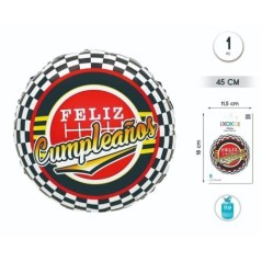 Globo-foil-redondo-feliz-cumpleanos-carreras-F145-cm-8433584934119-93411