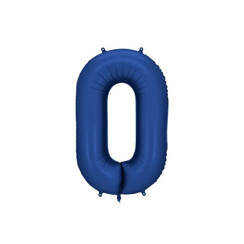 Globo numero azul marino helio o aire 86 cm