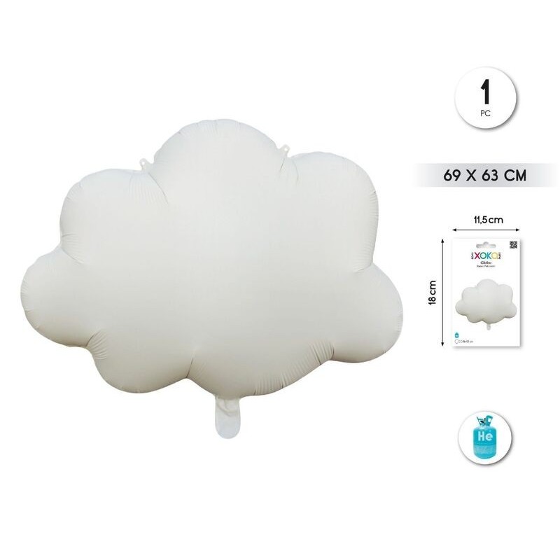 Globo nube personalizable 69x63 aire o helio