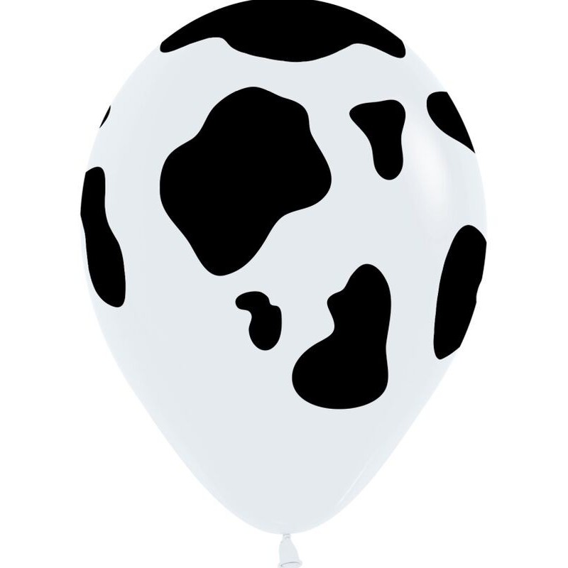 Globo latex vaca 12 uds 30 cm Sempertex