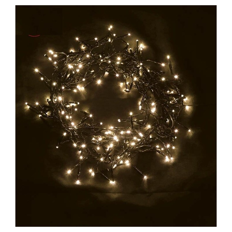Luces navidad 144 led blanco calido multifuncion exterior