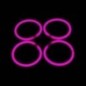 Pulseras glow 100 uds rosas unicolor brillan en la oscuridad