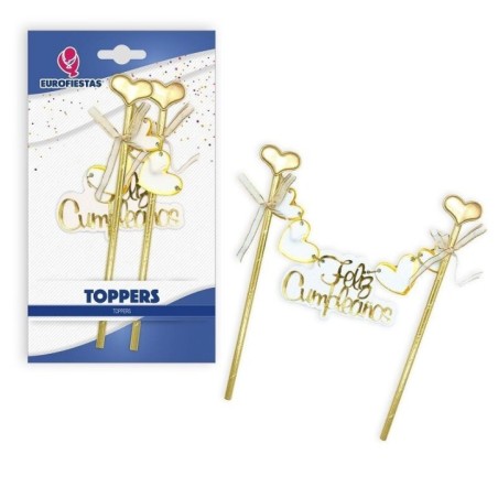 Topper-para-tarta-Feliz-cumpleanos-oro-brillante-corazones-8435127321585-32158