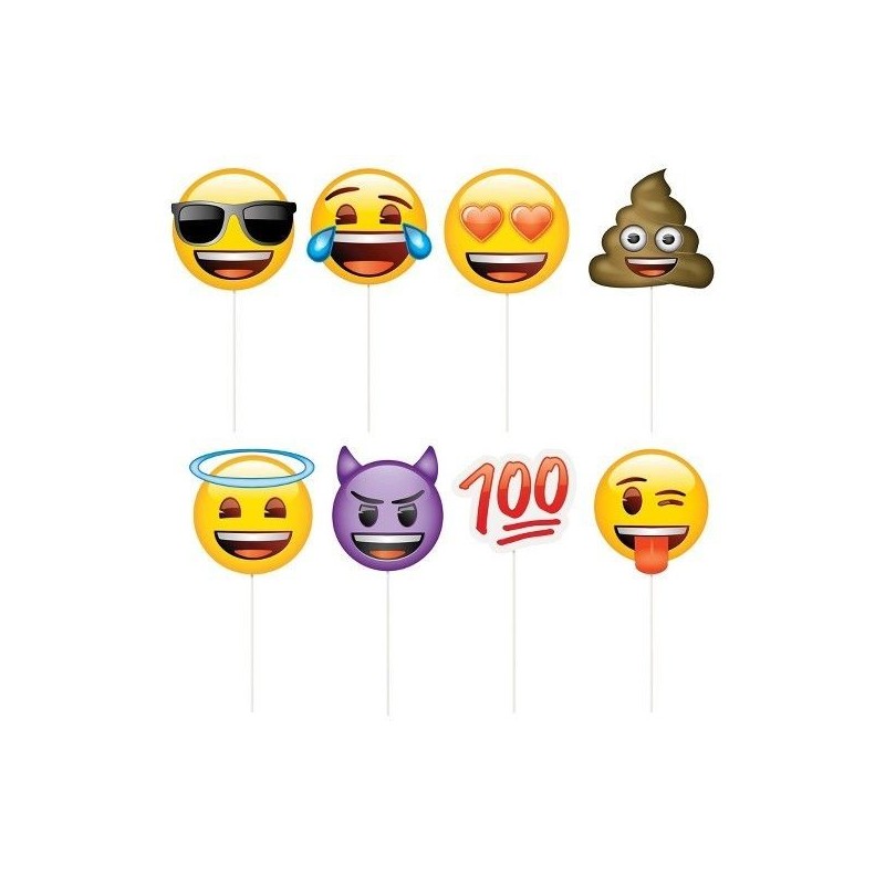 Accesorios fotocall emoticonos emoji 8 uds
