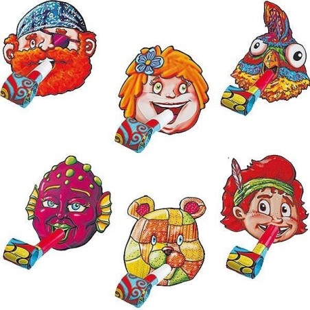 Caretas con espantasuegras