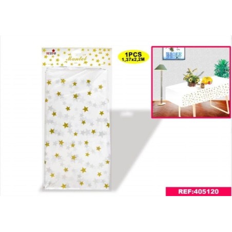 Mantel-blanco-estrellas-oro-137x220-cm-8800884051202-405120