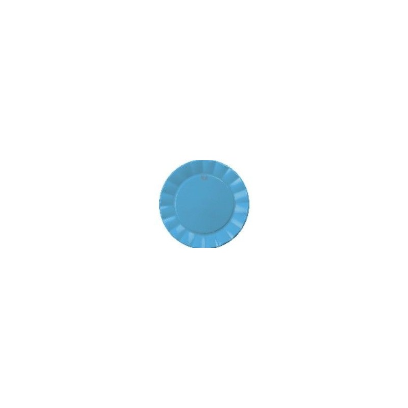 Platos azul up 23 cm 6 unds plastico alta calida