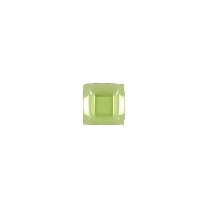 Plato hondo nice verde 18 cm alta calidad