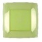 Plato llano nice verde 23x23 cm alta calidad