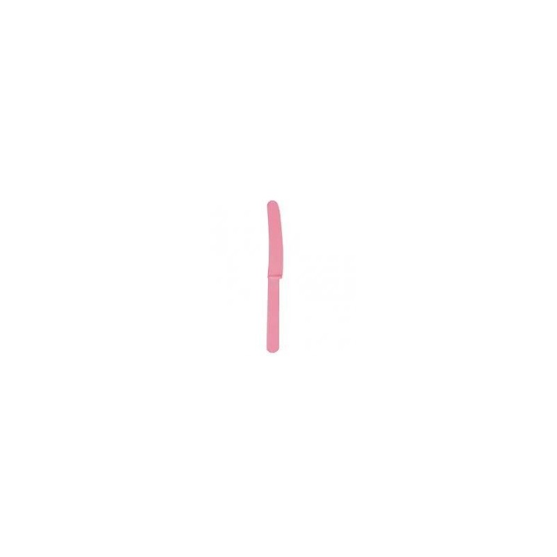 Cuchillo rosa plastico niña barato 10 uds