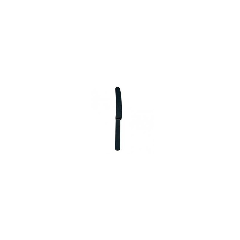 Cuchillos negros plastico 10 uds