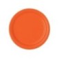 Plato naranja 23 cm 8 uds halloween