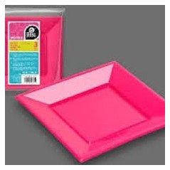 Plato-fucsia-cuadrado-llano-23-cm-3-unidades-8424345100706-10070