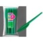 Cuchillo grande verde plastico 15 uds