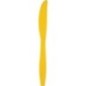 Cuchillo amarillo plastico 15 uds grande