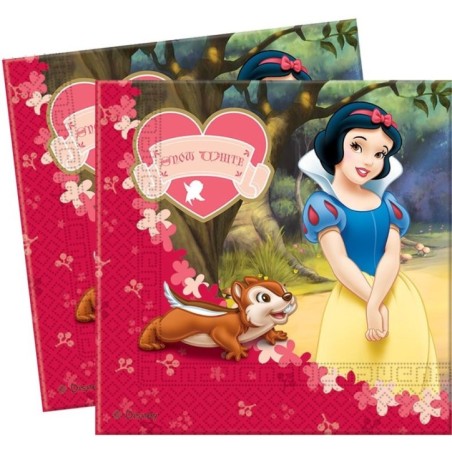 Servilletas blancanieves 33x33 cm 20 uds
