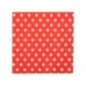 Servilletas rojas lunares blancos 20 uds 33x33 cm