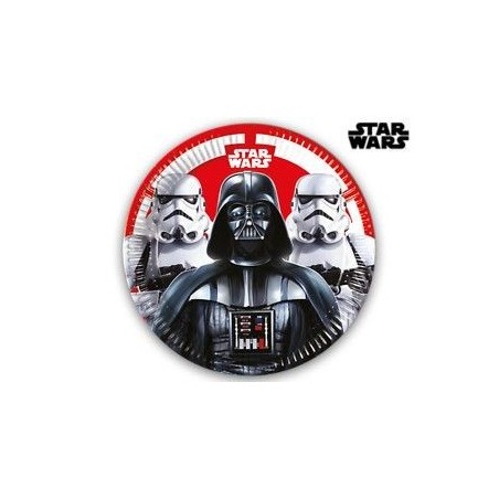 Platos star wars darth vader 23 cm 6 uds no 8