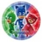 Platos pj masks cumpleaños 23 cm 8 uds