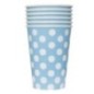 Vasos azules lunares blancos 6 uds 355 ml