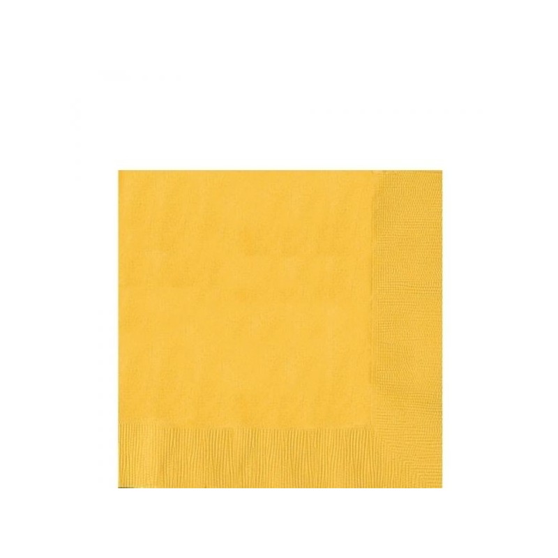 Servilletas amarillas 20 uds 33x33