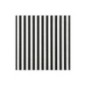 Servilletas negras a rayas 20 uds 33x33 cm