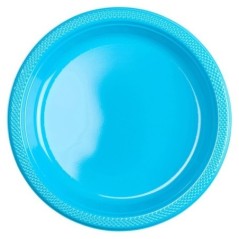 Platos-Azul-caribe-10-unidades-23-cm-plastico-4009775434245-552285-54