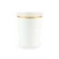 Vasos blancos oro 6 uds