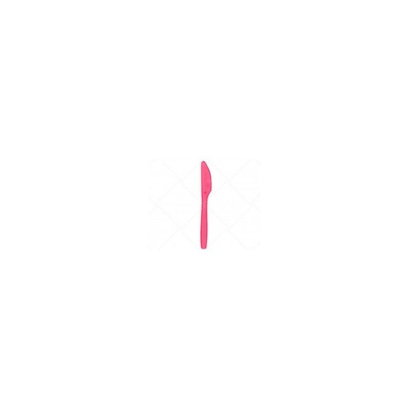 Cuchillos grandes fucsia 15 uds