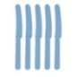 Cuchillos azules plastico 10 uds