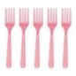 Tenedor rosa fiestas 10 uds