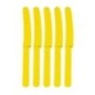 Cuchillos Amarillos plastico 10 uds
