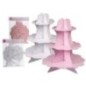 Soporte cupcake 3 baldas colores surtidos