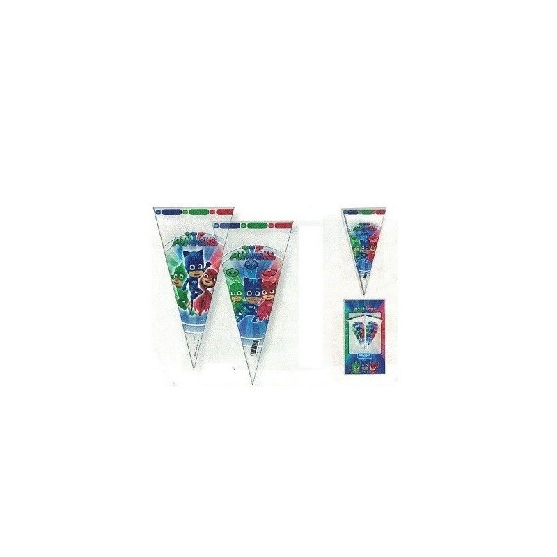 Bolsa cono cumpleaños pj masks unidad