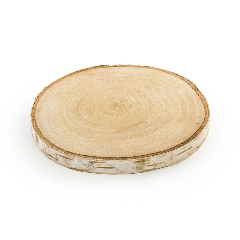 Tarjetas madera corteza nombre mesa unidad 11,5-13,5 cm