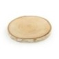 Tarjetas madera corteza nombre mesa unidad 11,5-13,5 cm