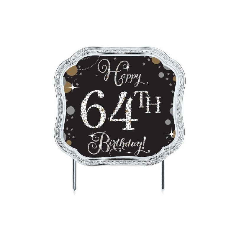 Tooper tarta personalizable negro y oro
