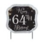 Tooper tarta personalizable negro y oro