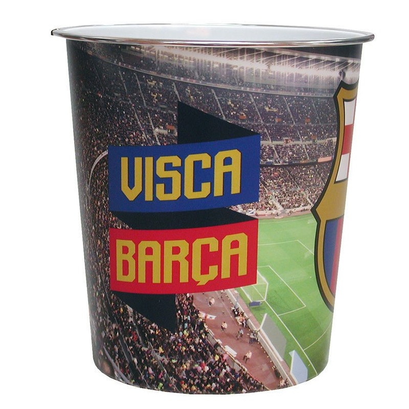 Papelera futbol club barcelona 23x23x24 cm