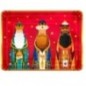 Bandeja reyes Magos rectangular 34x25 cm 2 uds