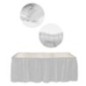 Faldon blanco mesa 426x76 cm