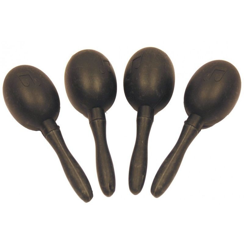 Bolsa 25 maracas negras 16 cm