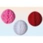Pompom farolillo papel 30 cm unidad rojo