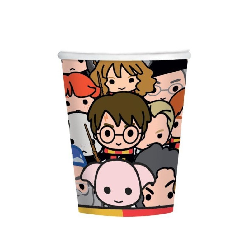 Vasos Harry Potter cumpleaños 8 uds