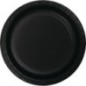 Platos negros 8 uds 18 cm